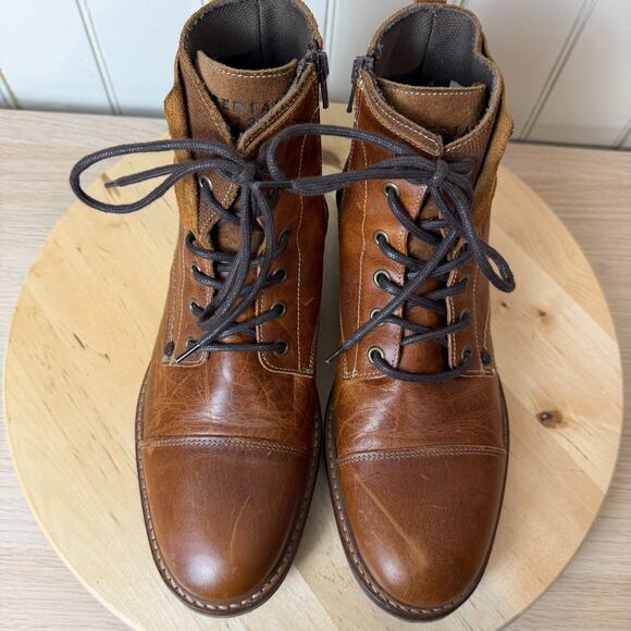 Bull Boxer Leather Boots Mens 41 EU/8 US Brown Ankle Western Business Casual - Picture 2 of 16